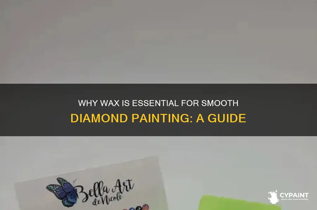 what is the wax for in diamond painting