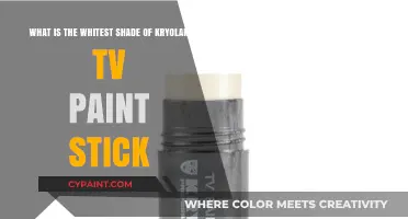 Exploring the Lightest Hue: Kryolan TV Paint Stick's Whitest Shade Revealed