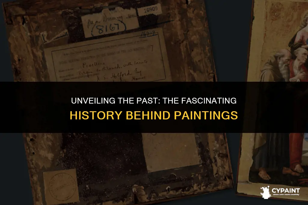 what is the word for the history of a painting