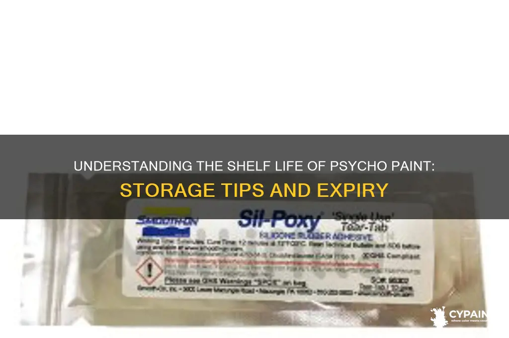 what is thr shelf life of psycho paint