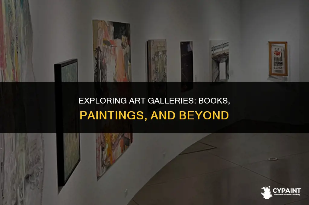 what is typically found in art galleries books or paintings