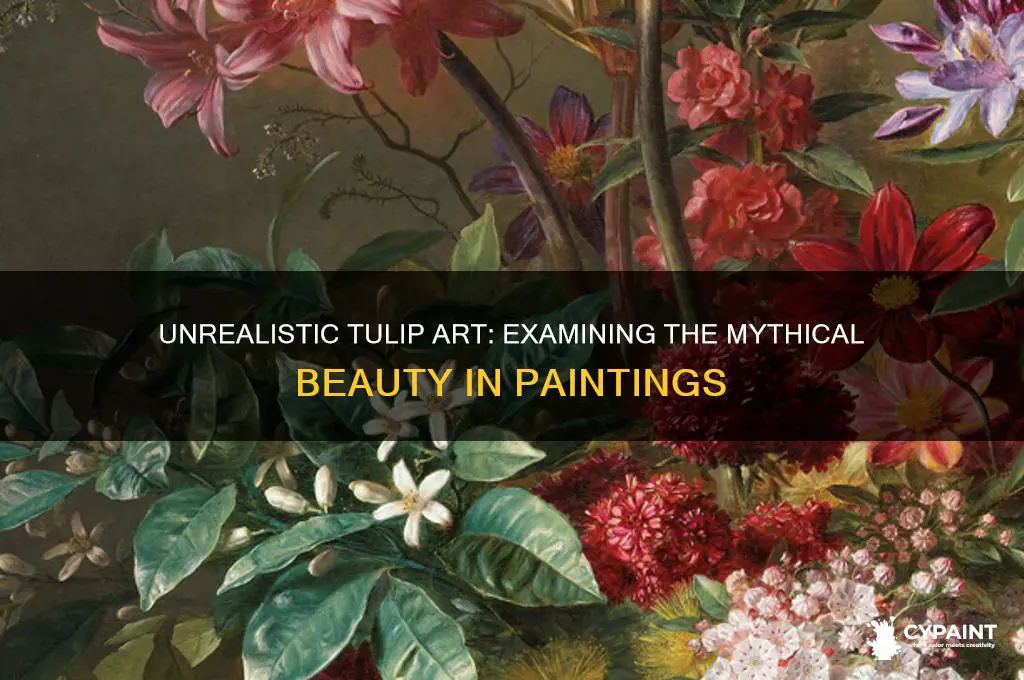 what is unrealistic about the paintings of tulips