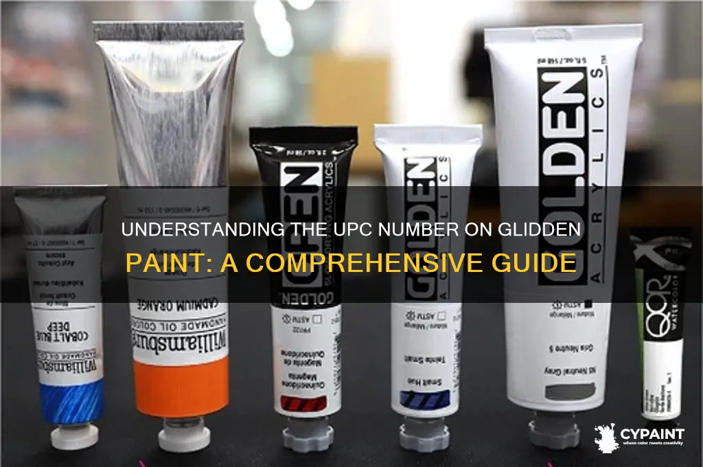 what is upc number on glidden paint an