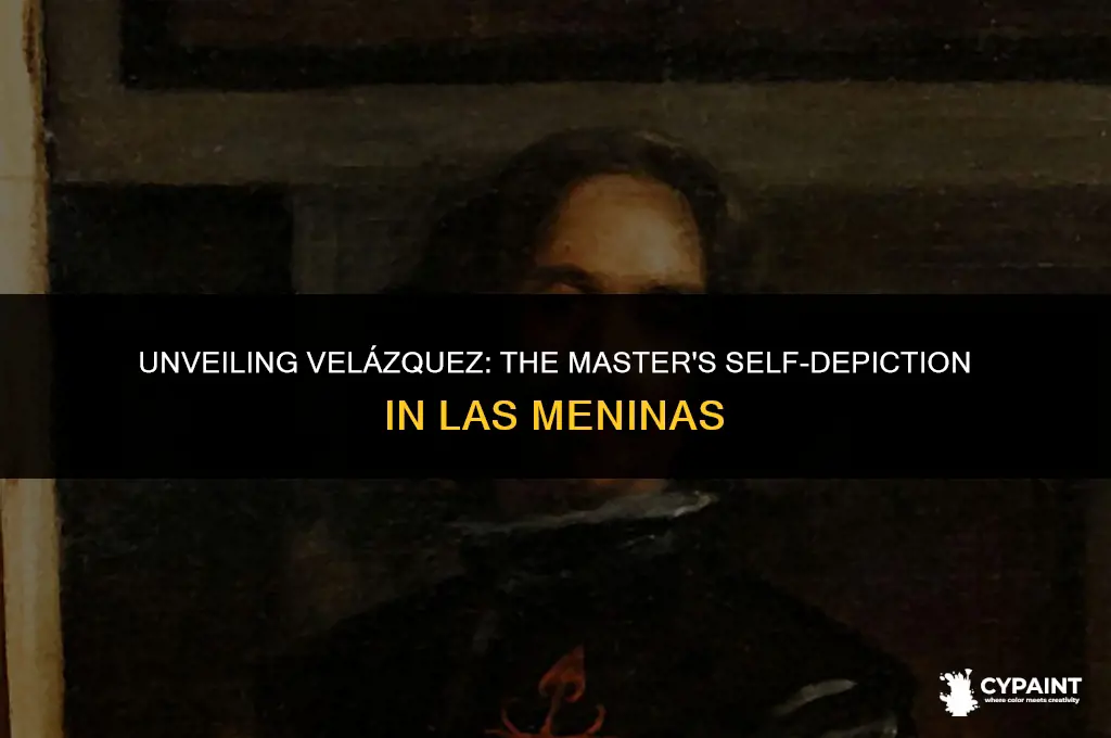 what is velazquez painting in his self-depiction in las meninas