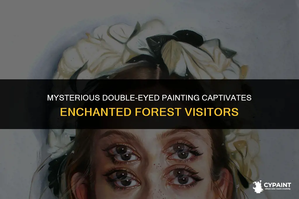 what is with the double eyed painting at enchanted forest