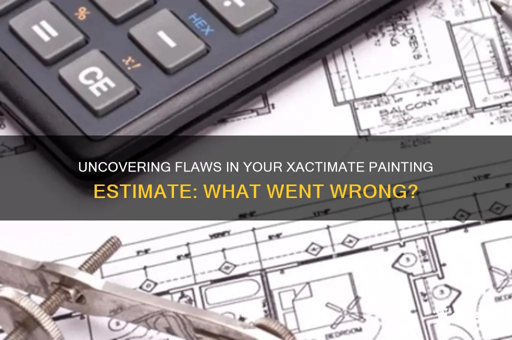 what is wrong with this xactimate painting estimate