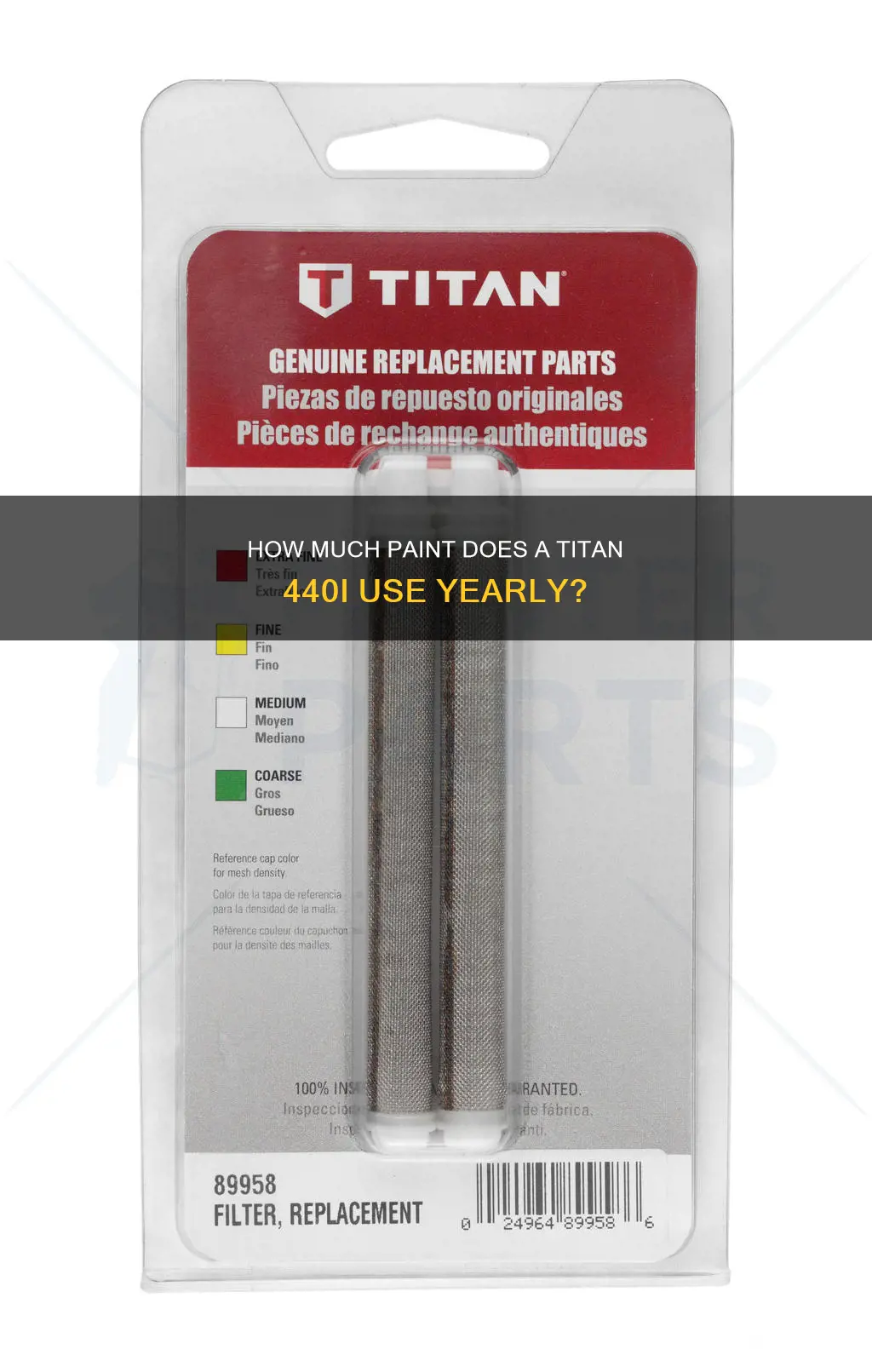 what is yearly paint usage typical of titan 440