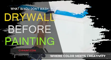 Drywall Painting: Washing Not Needed, But Priming is Essential