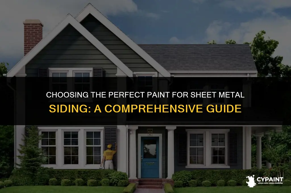 what it is the right paint to paint sheetmetal siding