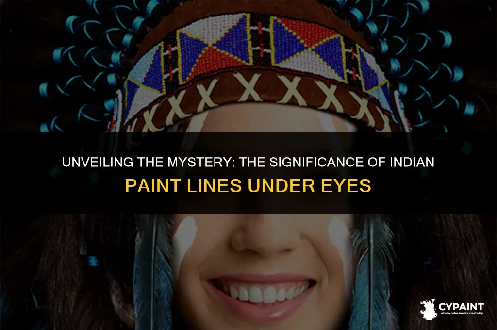 what it means indian paint line under eyes new morning