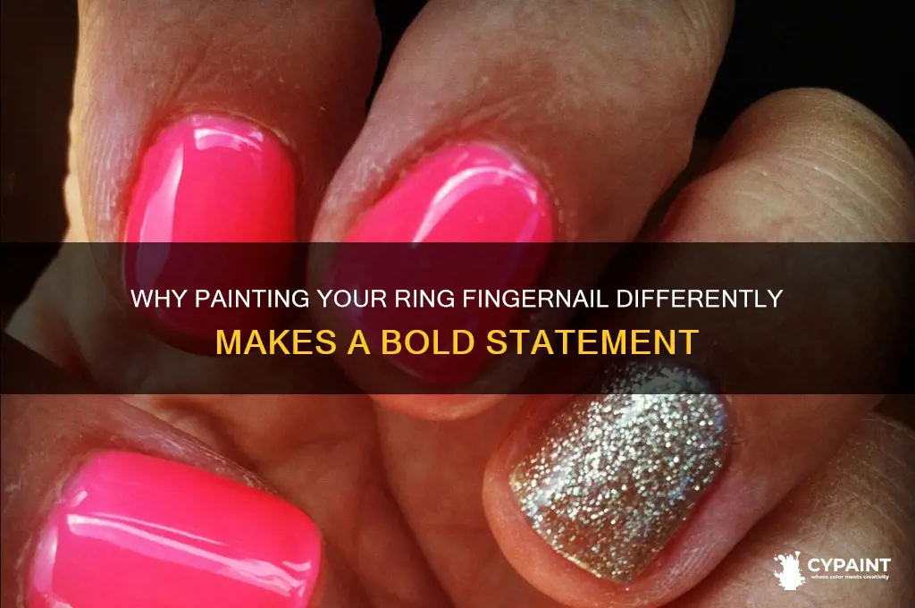 what it means to paint ring fingernail different