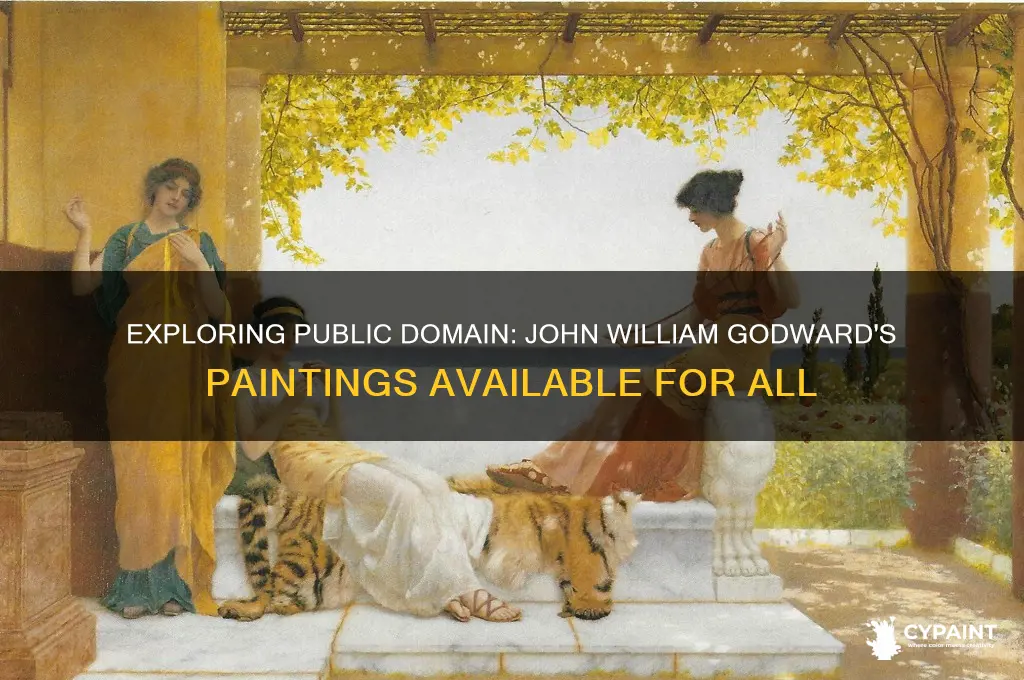 what john william godward paintings are public domain