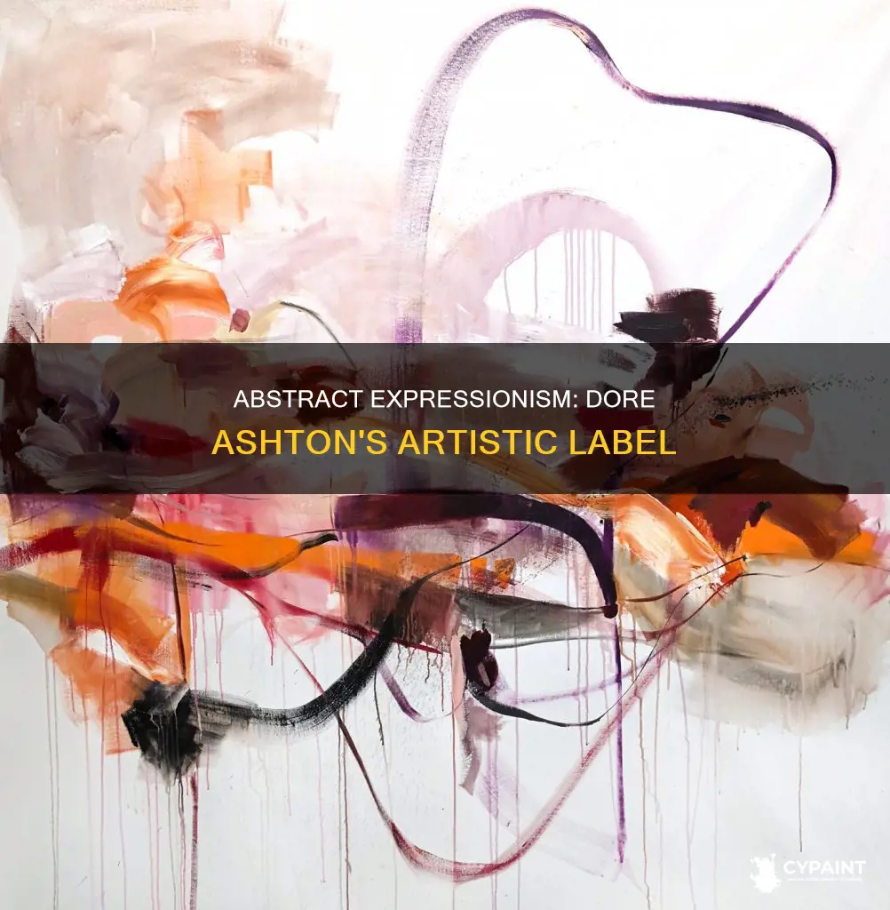 what label did dore ashton coin for abstract painting
