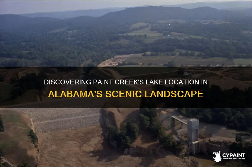 what lake is paint creek on in alabama