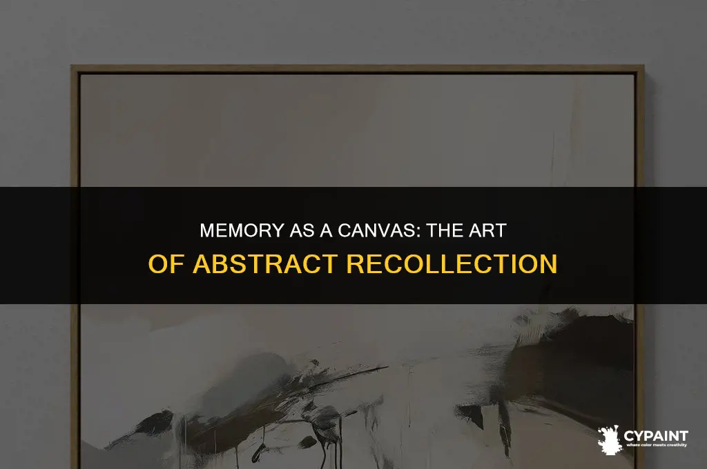 what litterly device would the memory is an abstract painting