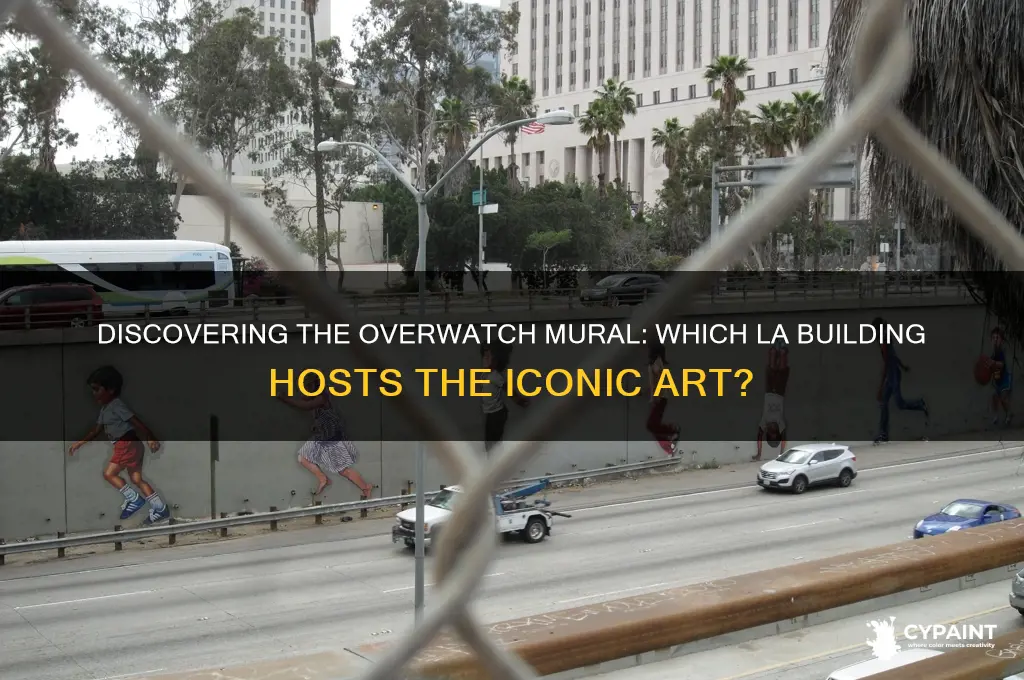 what los angeles building has the overwatch painting