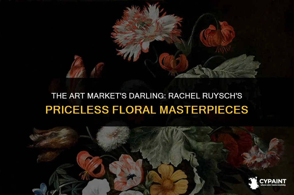 what made the flower paintings of racheal ruysch highly priced