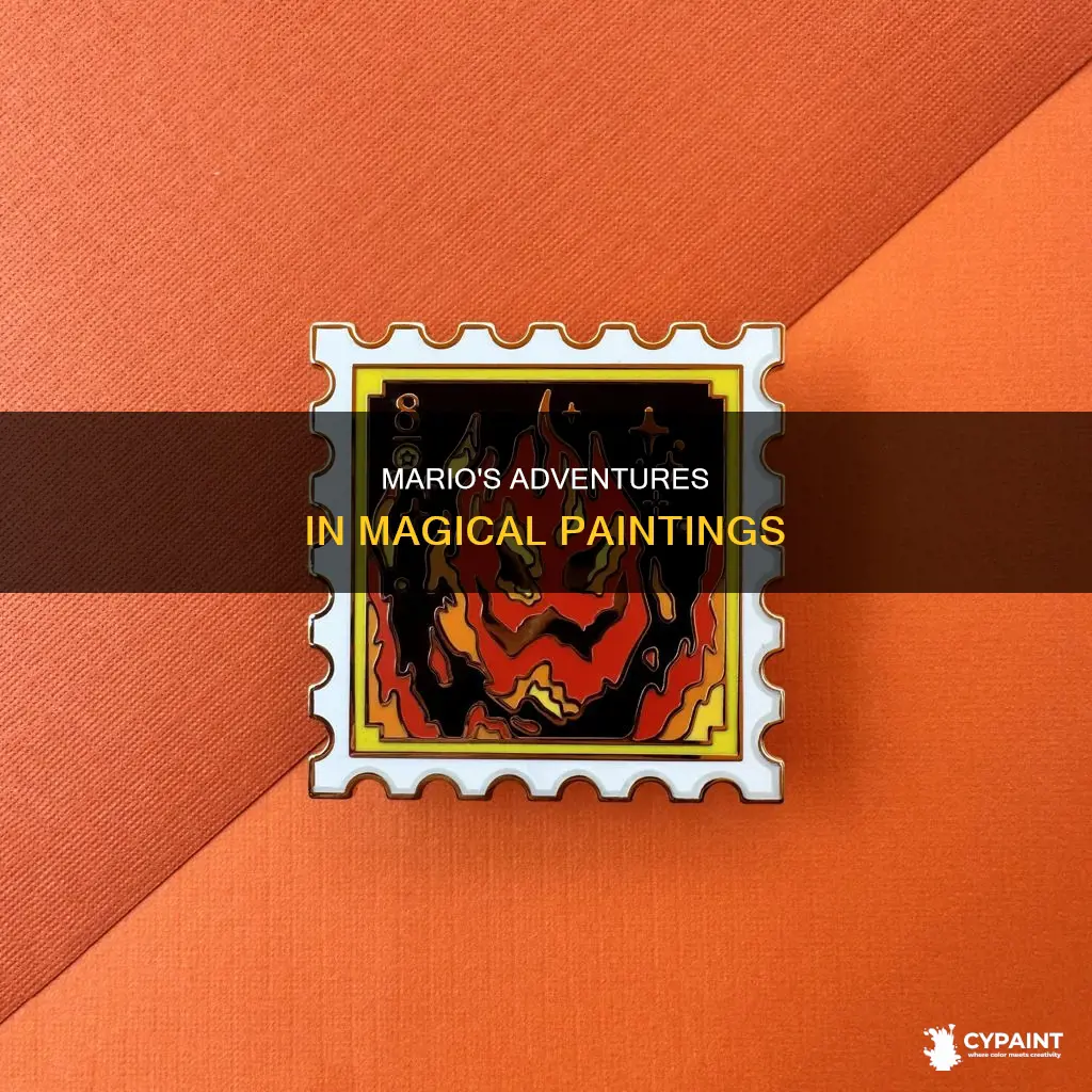 what mario game was where you go in paintings
