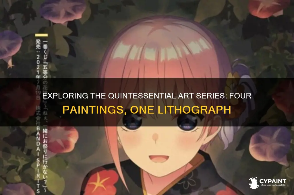 what masterpiece has 4 paintings and 1 lithograph