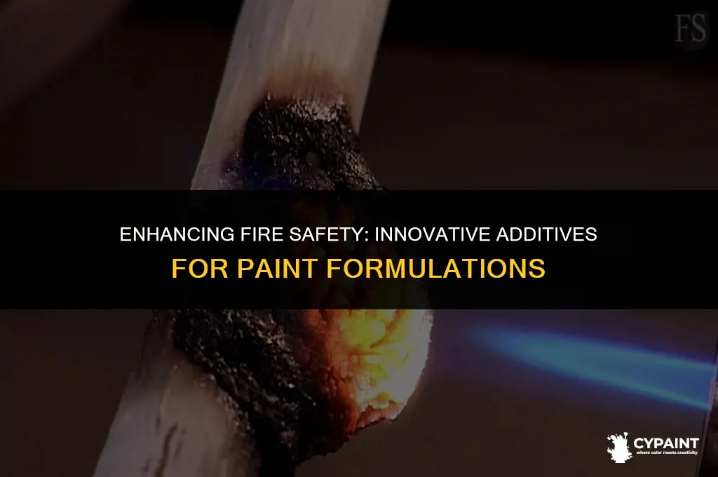 what material can be added to paint to retard fire
