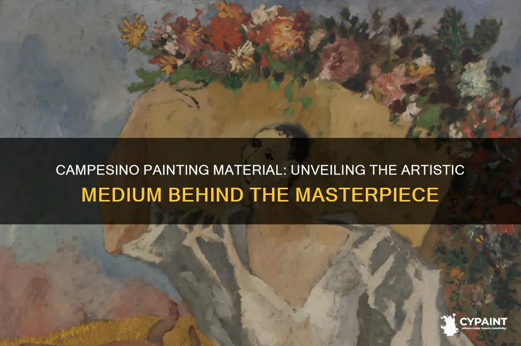 what material was the painting campesino made of