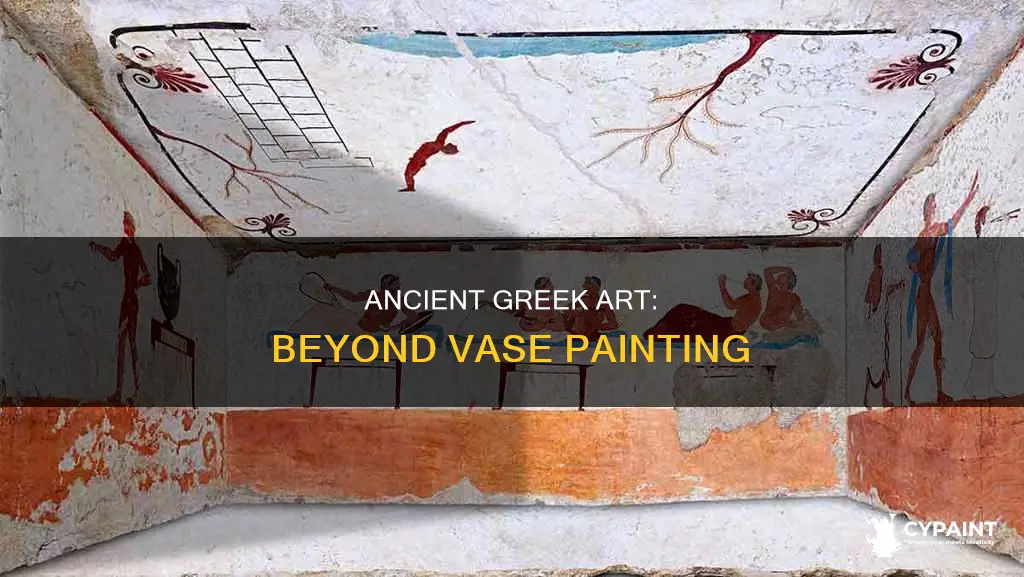 what materials did the greeks paint on besides vases