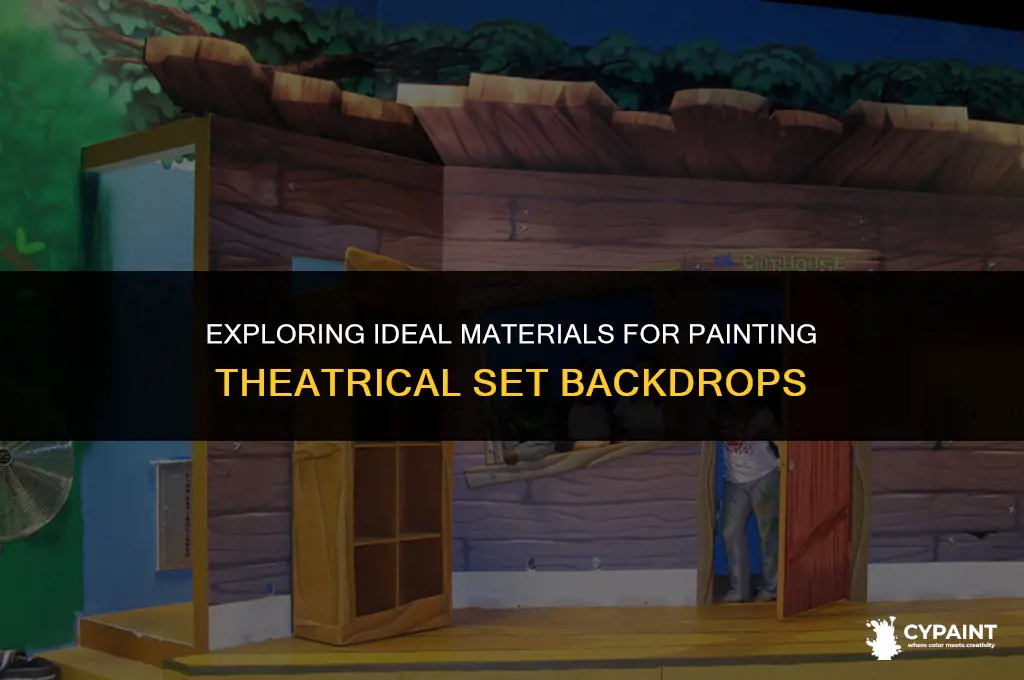 what materials would work to paint for backdrops of sets