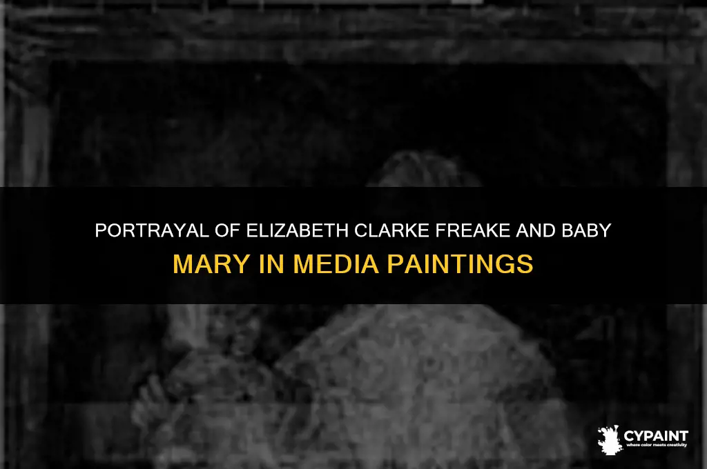 what media painting is elizabeth clarke freake and baby mary