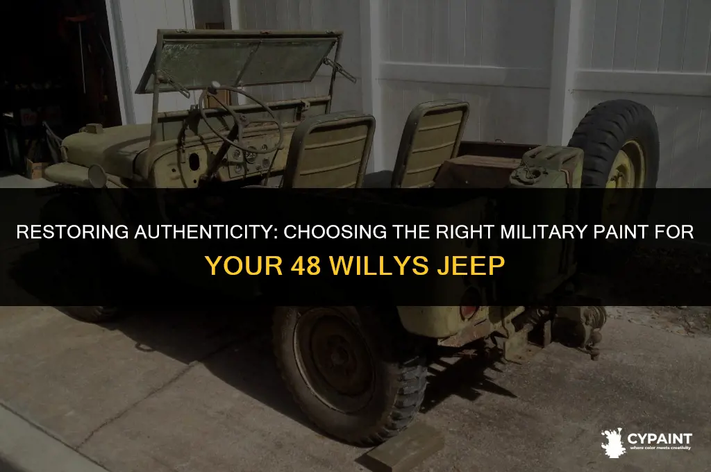what military paint to put on a 48 willys jeep