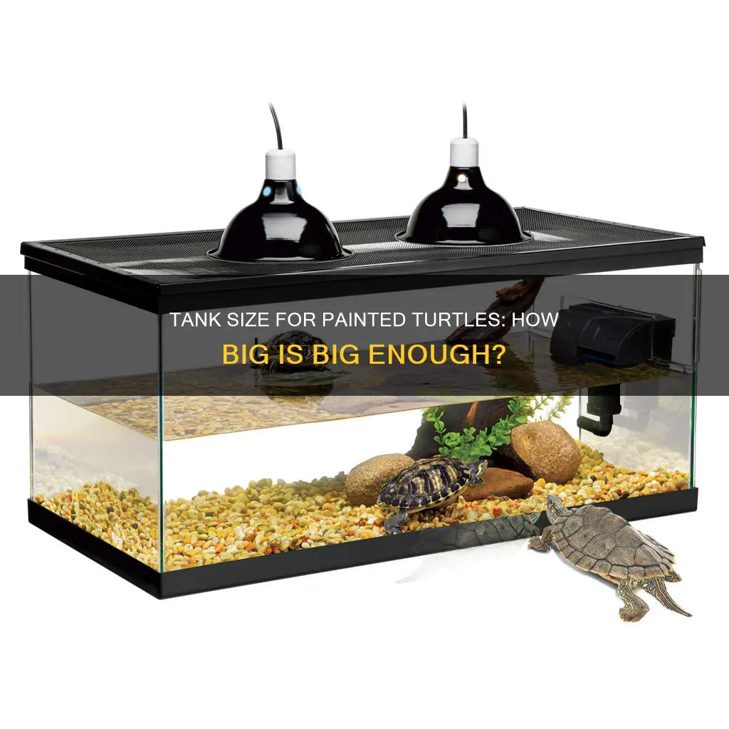what minimum tank size for 2 adult painted turtles