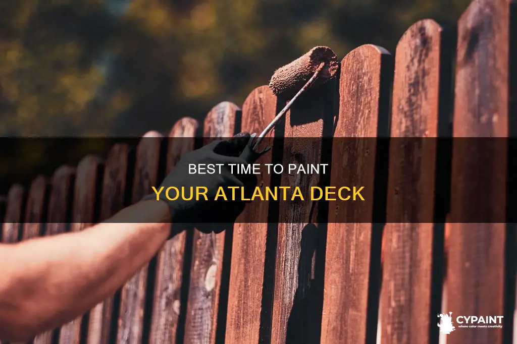 what month can i paint deck in atlanta ga