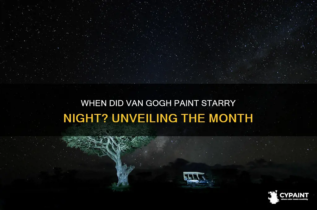 what month did van goh paint starry night