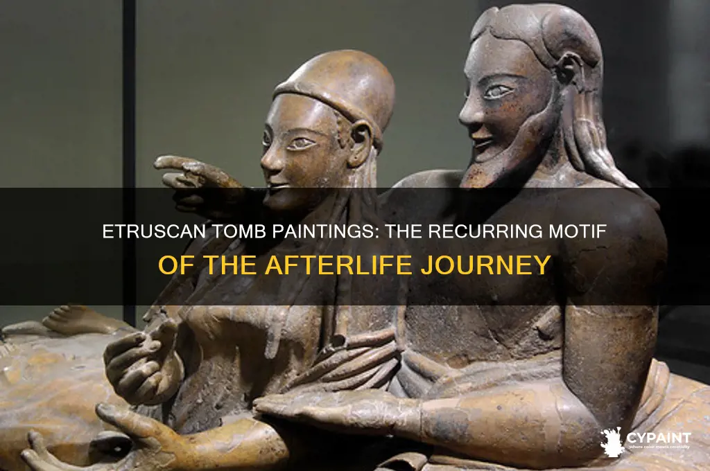 what motif commonly appears in etruscan tomb painting