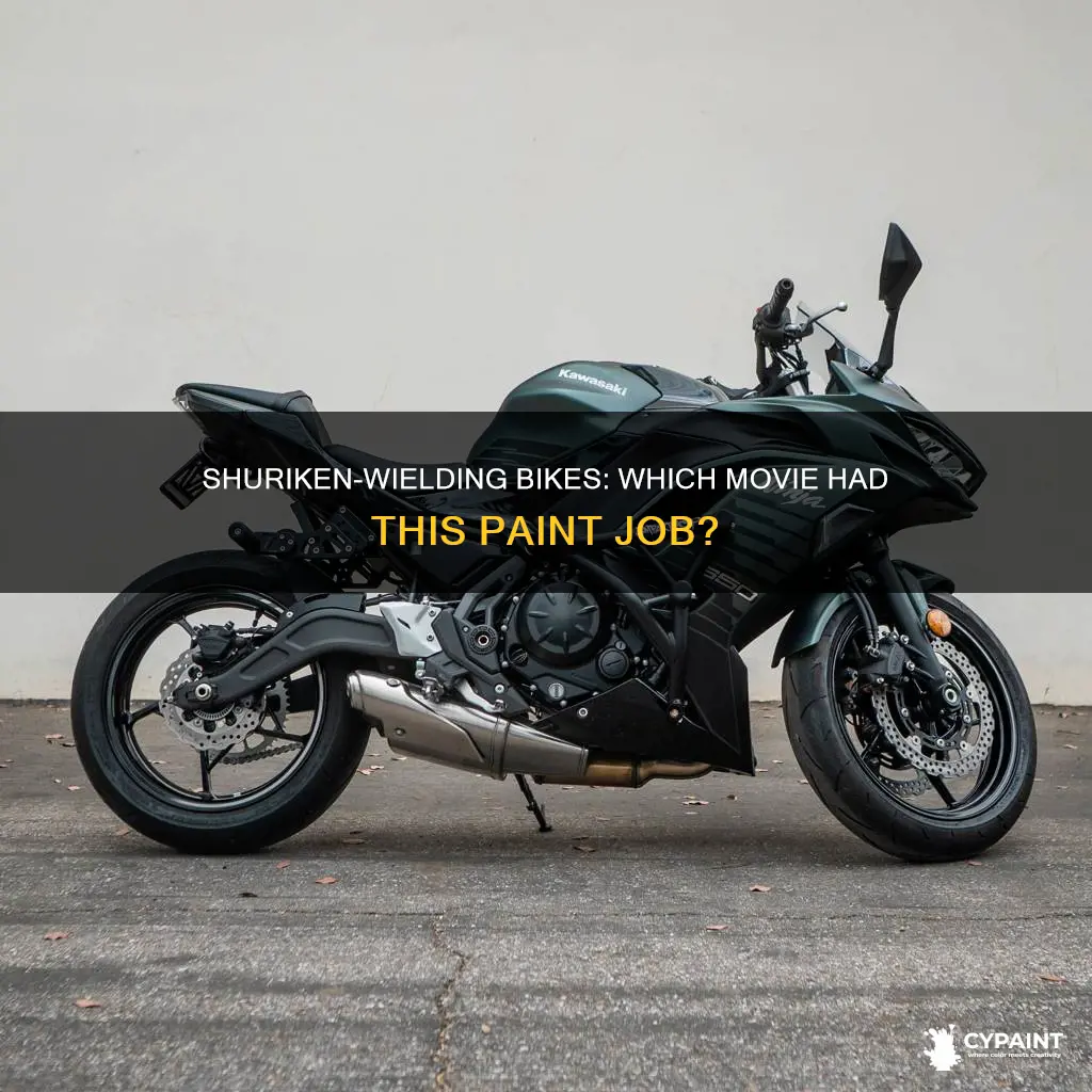 what movie had the bike with shuriken paint job