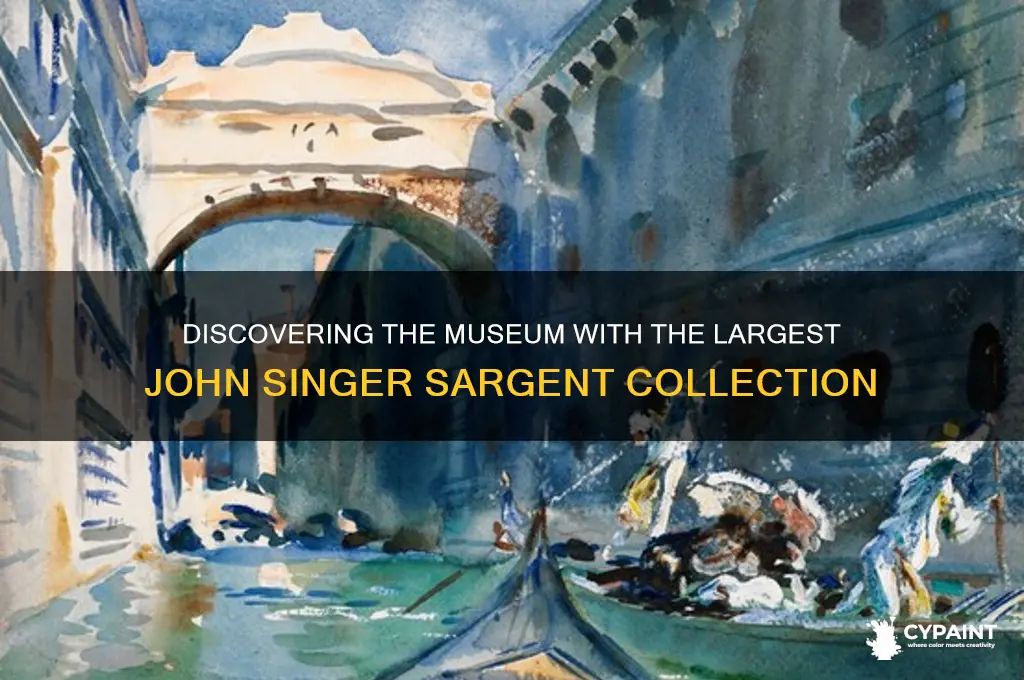 what museum has the most paintings by sargrnt