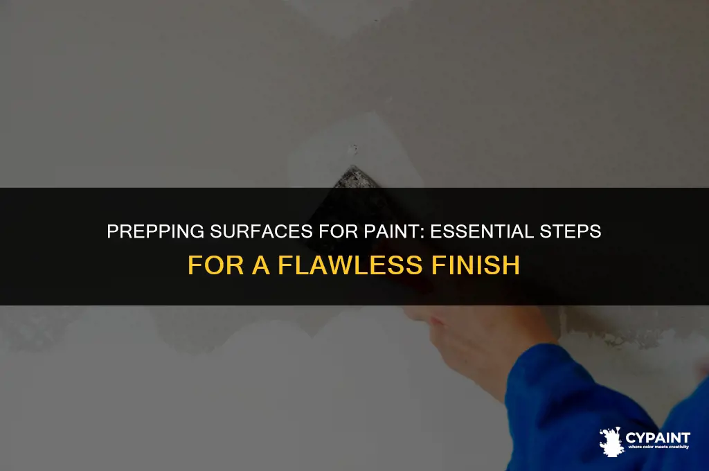 what must you do to a surface before paint sticks