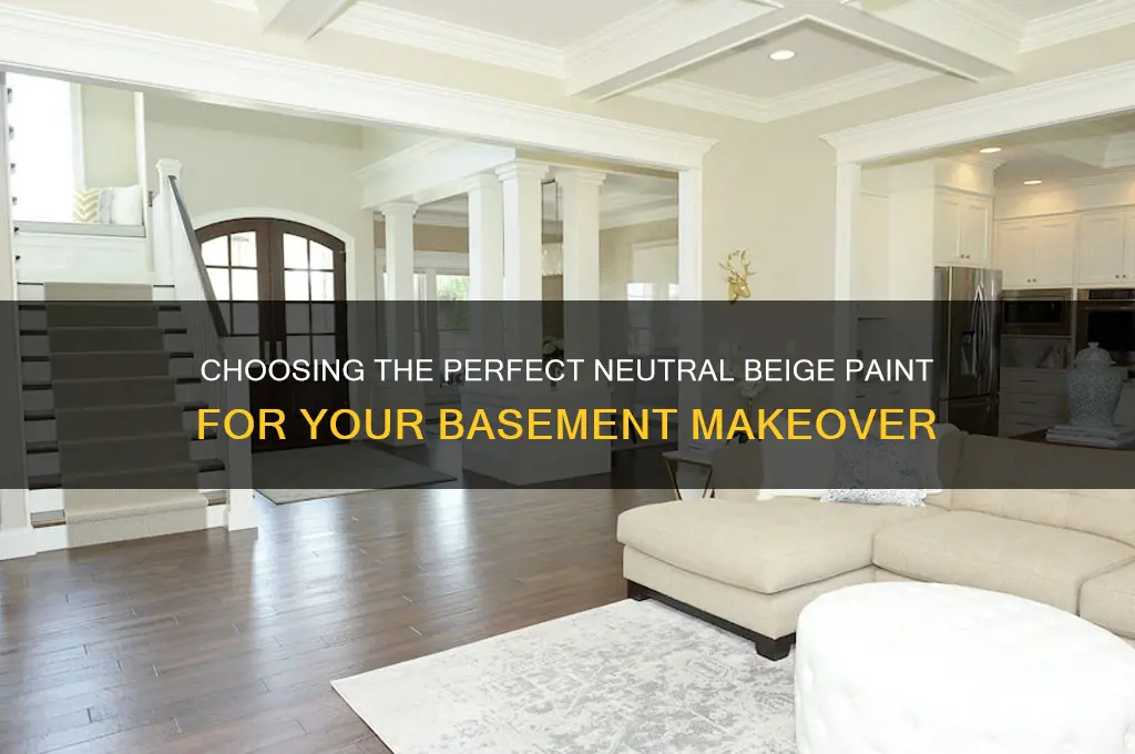 what neutral beige did you paint your basement