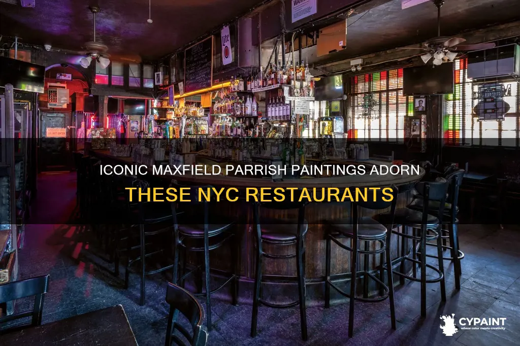what new york restaurants has a maxell parrish painting