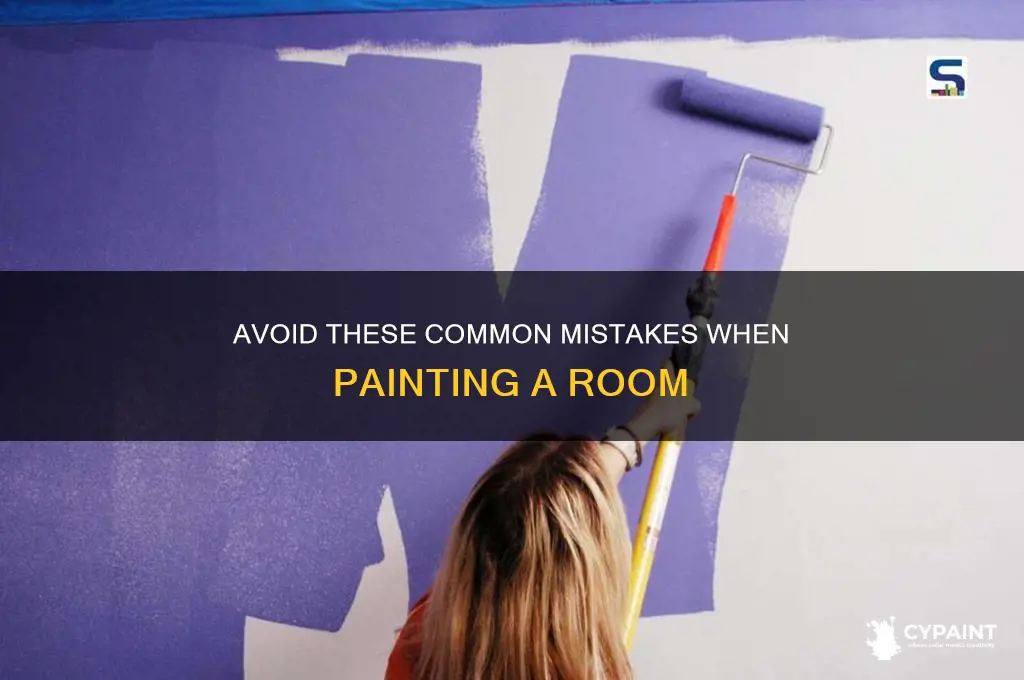what not to do when painting a room