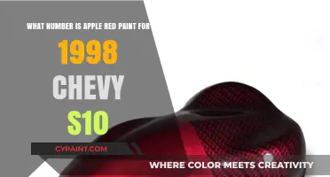 Finding the Perfect Apple Red Paint Match for Your 1998 Chevy S10