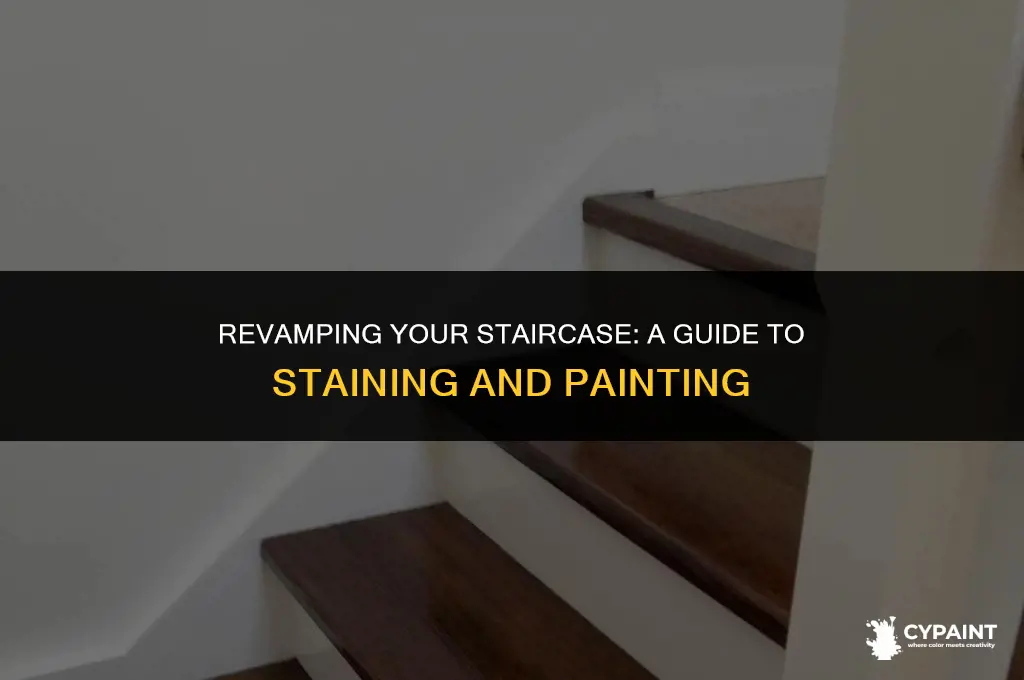 what order do i stain and paint my interior stairs