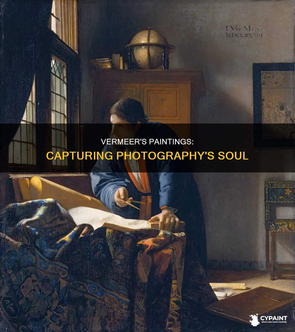 what other ways do the vermeer paintings resemble photography