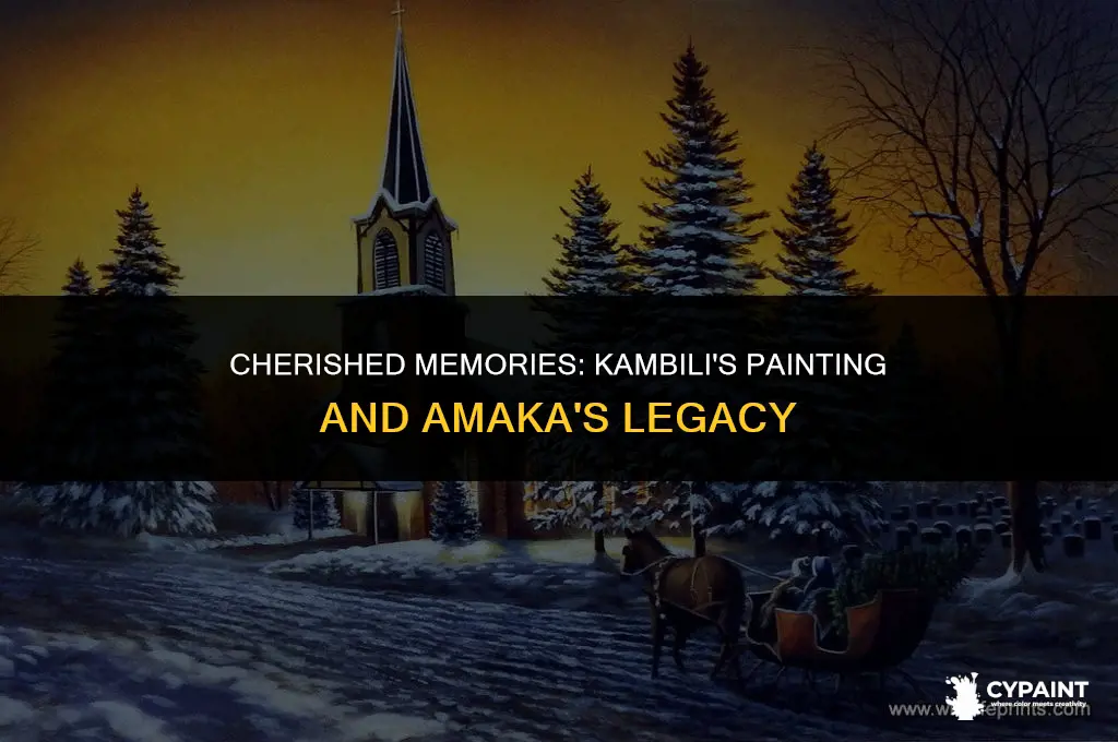 what page does kambili keep the painting amaka gave her
