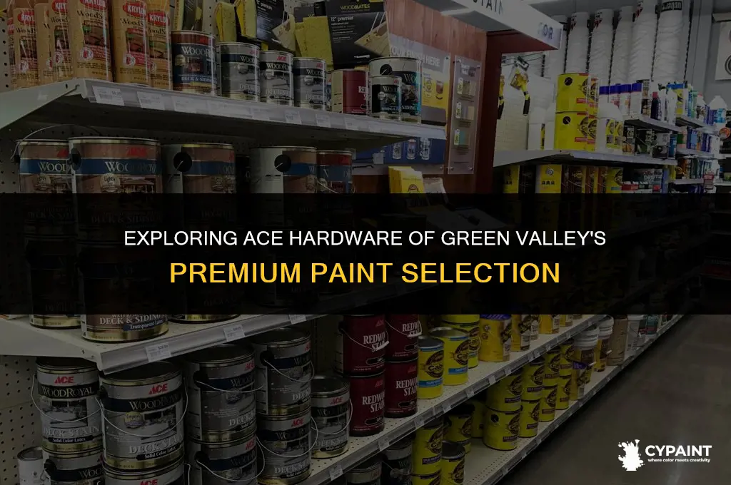 what paint brands does ace hardware of green valley carry