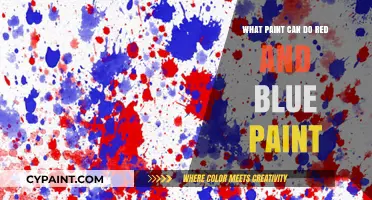 Unleashing Creativity: The Dynamic Duo of Red and Blue Paint