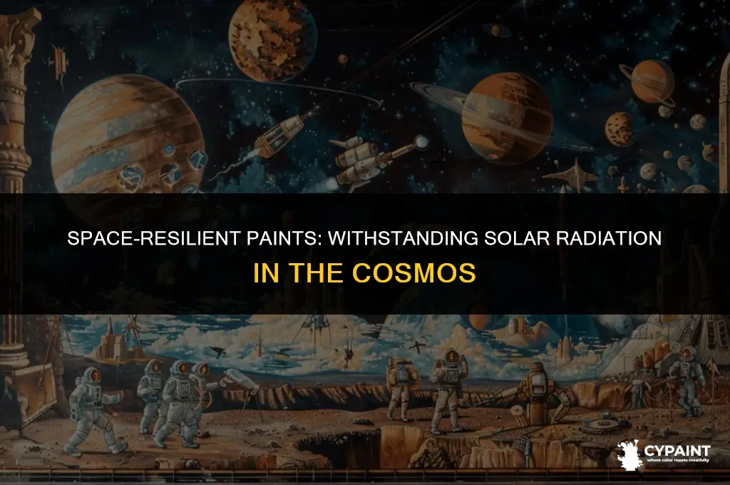 what paint can withsatand solar radiation in space