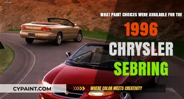 Exploring the Color Palette: 1996 Chrysler Sebring Paint Options