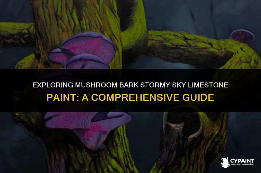what paint company has mushroom bark stormy sky limestone paint