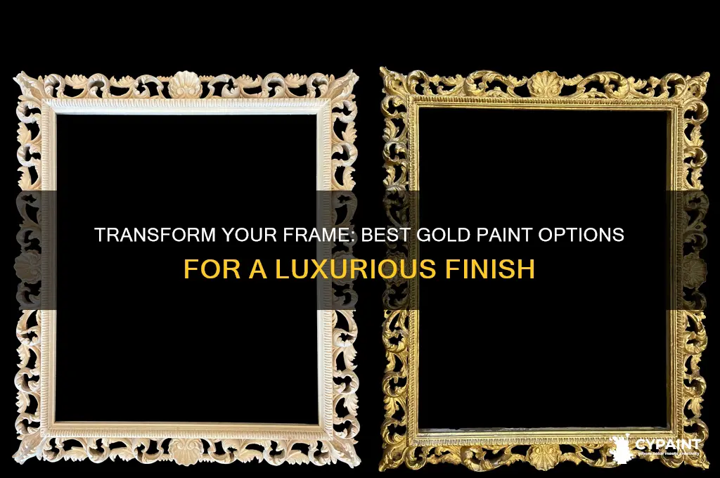 what paint do you ake a frame goldto