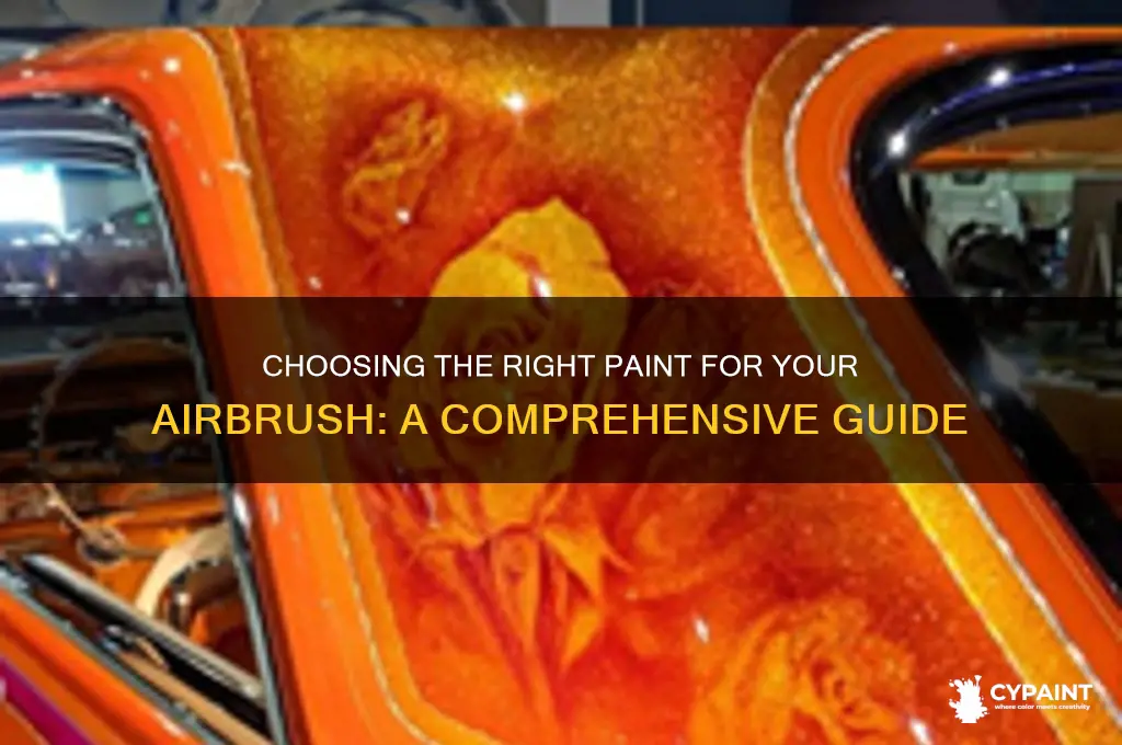 what paint do you put in an airbrush